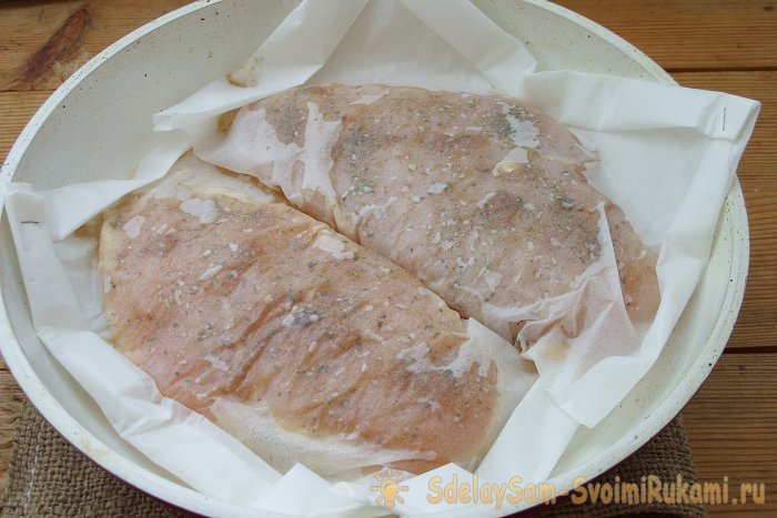 Сочное куриное филе на сковороде