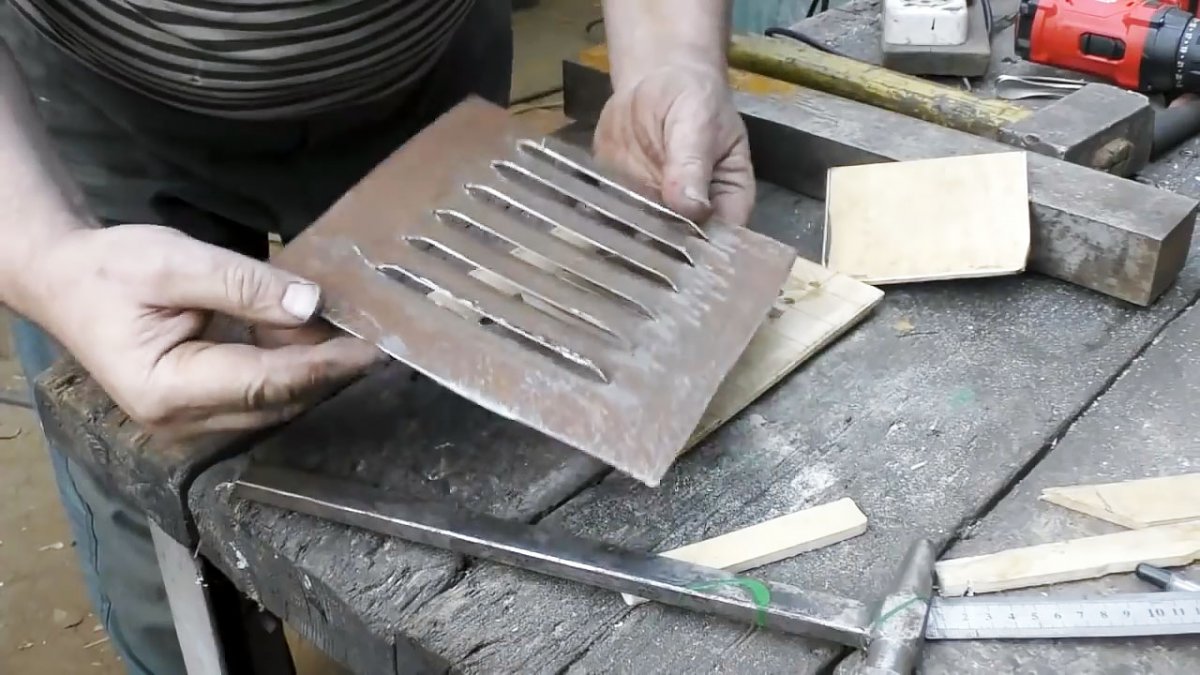 Как сделать решетки для вентиляции из листа металла