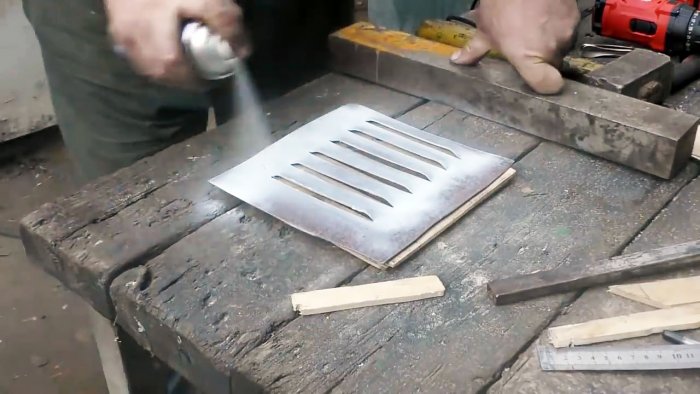 Как сделать решетки для вентиляции из листа металла