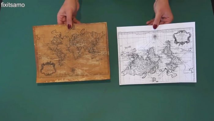 Как легко и быстро состарить бумагу