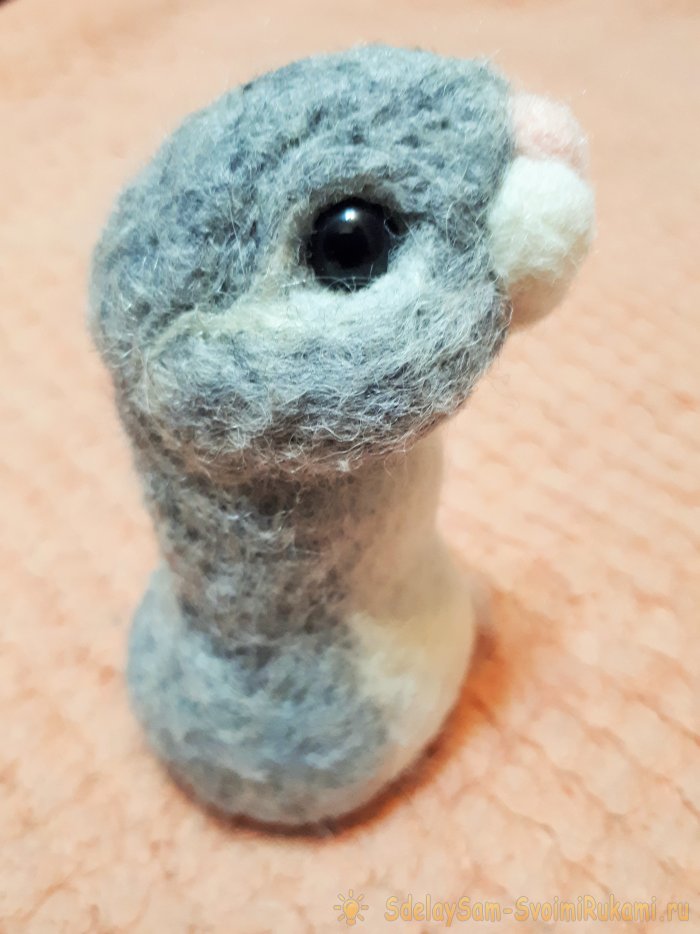 Игрушки из шерсти мышка