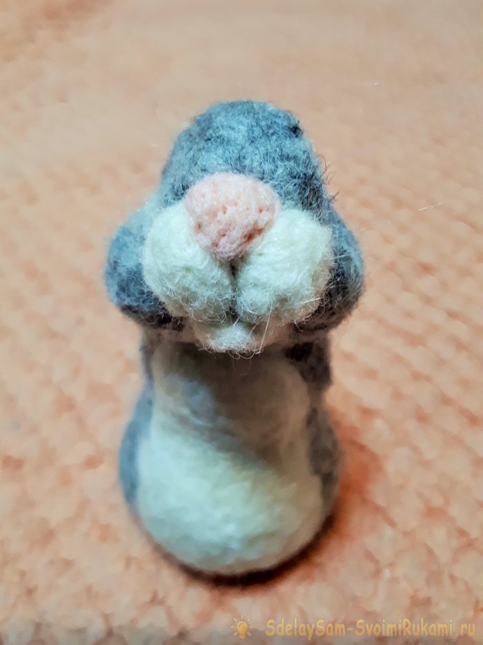 Игрушки из шерсти мышка