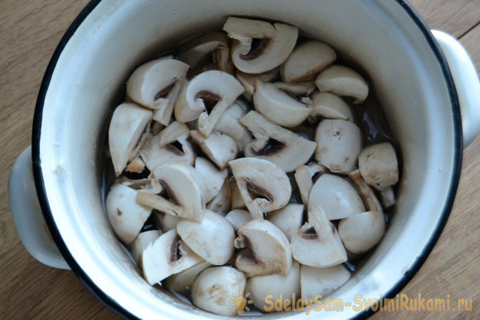 Вкусные хрустящие маринованные шампиньоны за 2 часа