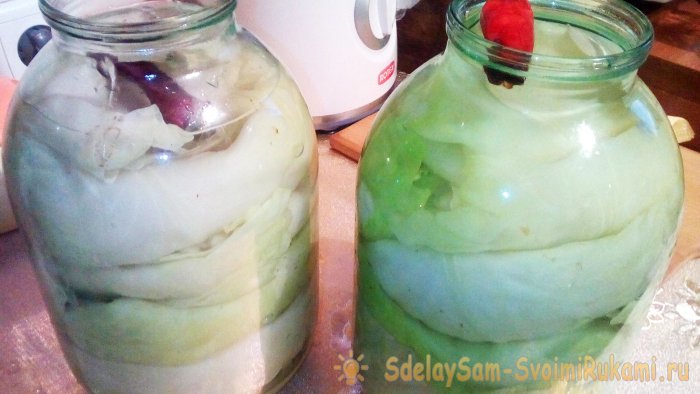 Квашеные листья капусты для голубцов