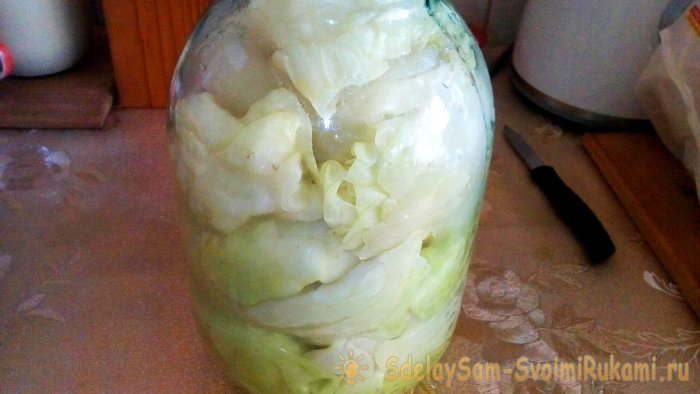 Квашеные листья капусты для голубцов