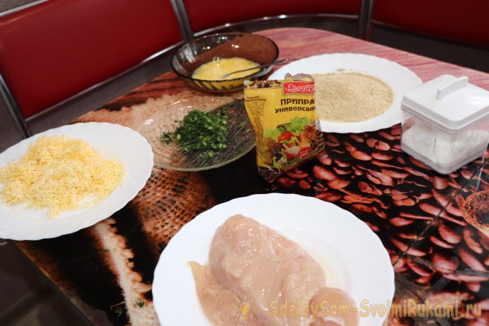 Куриный рулет с сыром на праздник