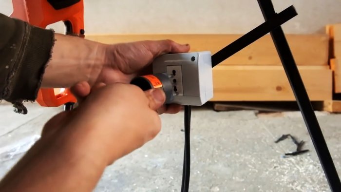 Как сделать станок для распиловки дров из цепной электропилы