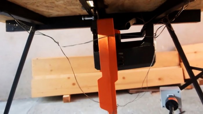 Как сделать станок для распиловки дров из цепной электропилы