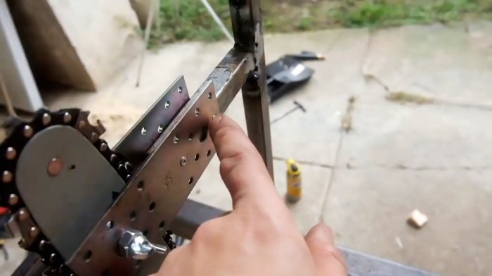 Как сделать станок для распиловки дров из цепной электропилы