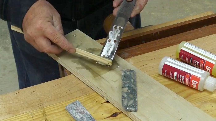 Рукоять для ножа из бетона своими руками