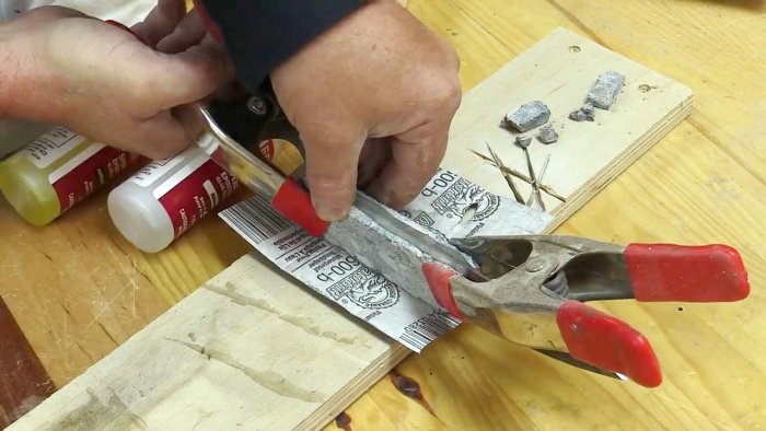 Рукоять для ножа из бетона своими руками