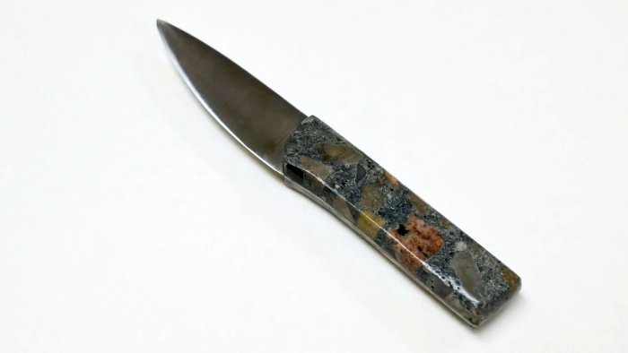 Рукоять для ножа из бетона своими руками