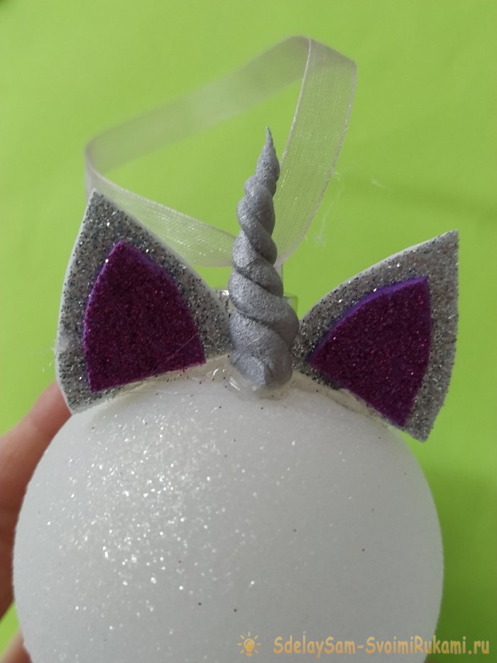 Модная игрушка на елку Единорог Мастер-класс для детей