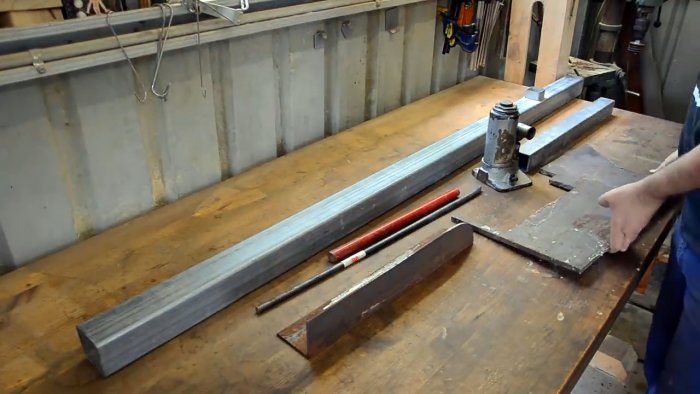 Как сделать гидропресс из бутылочного домкрата