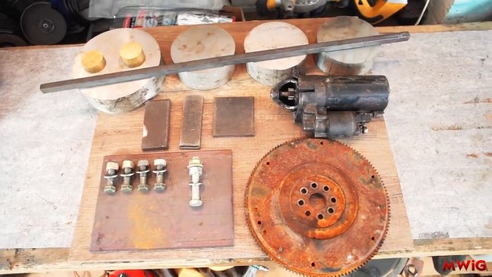 Как сделать трубогиб из маховика авто и бендикса стартера