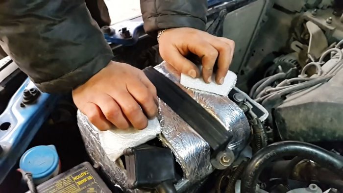 Быстро разряжается аккумулятор зимой Копеечный способ утеплить батарею