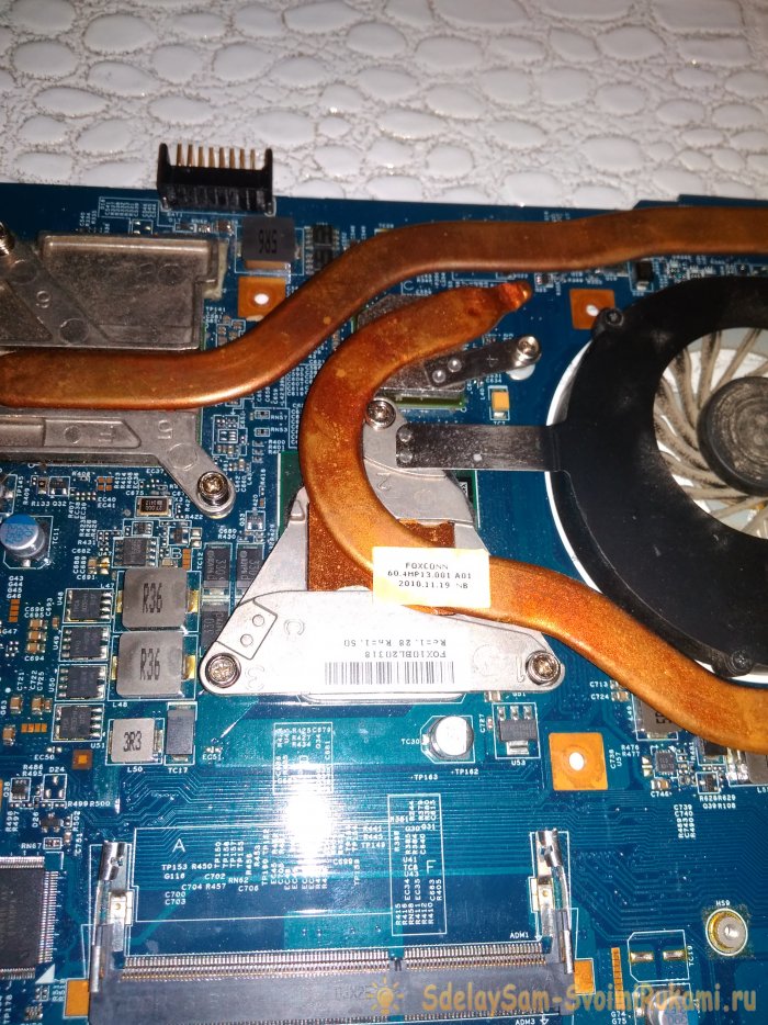 Очистка системы охлаждения в ноутбуке