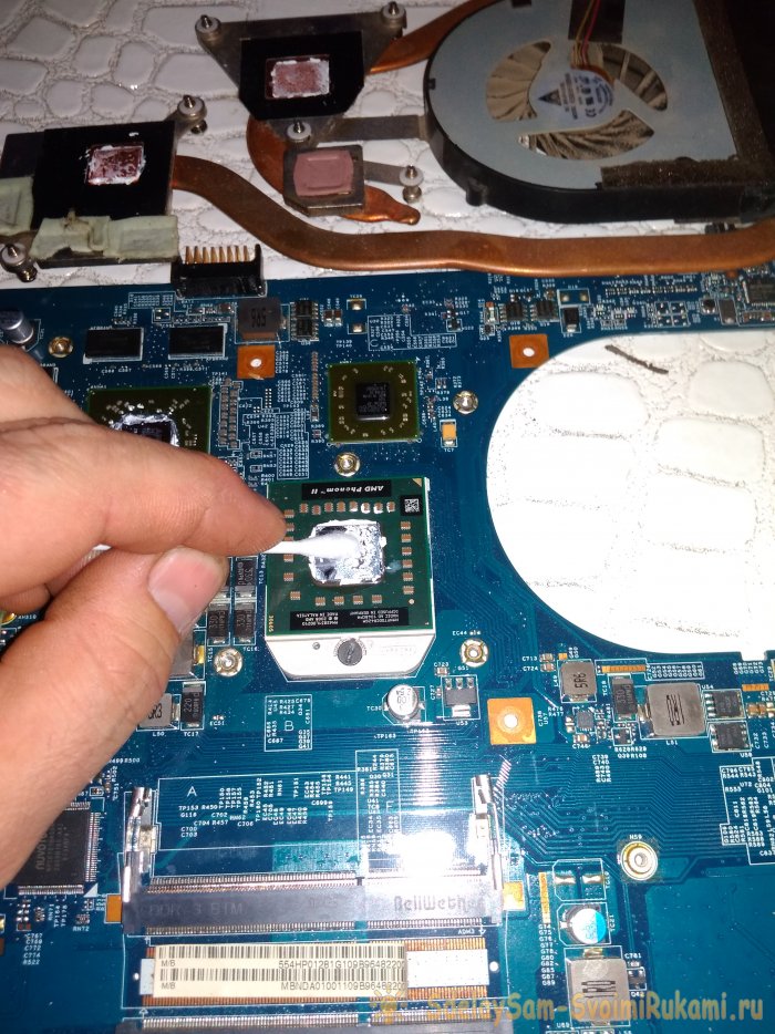 Очистка системы охлаждения в ноутбуке