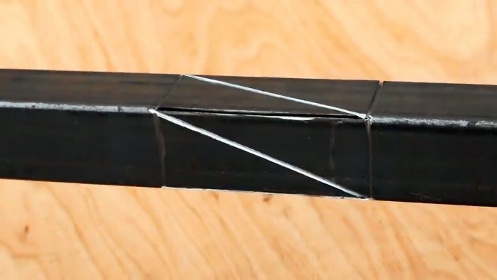 Как скрутить профильную трубу для балясины