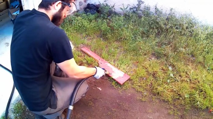 Как сделать пескоструйный аппарат из маленького газового баллона