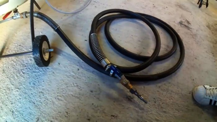 Как сделать пескоструйный аппарат из маленького газового баллона