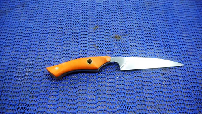 Как сделать нож из сломанных ножниц