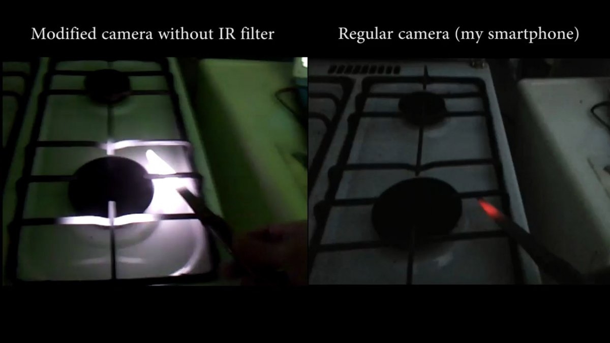 Что можно увидеть, если у веб камеры удалить ИК фильтр?