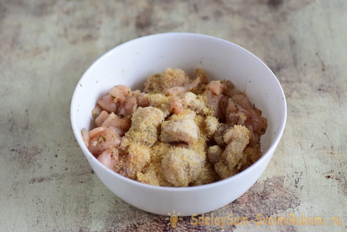 Куриный рулет Мраморный