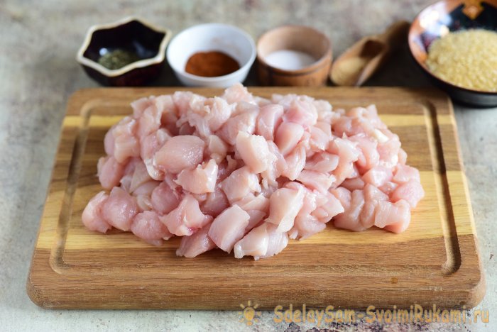 Куриный рулет Мраморный