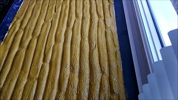 Как сделать фактурный валик для имитации бамбука по шпаклевке