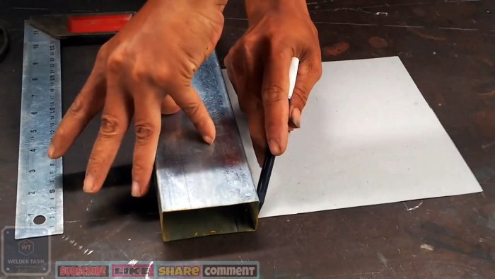 Как изогнуть профильную трубу под прямой угол в стиле резьбы по дереву