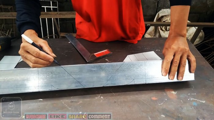 Как изогнуть профильную трубу под прямой угол в стиле резьбы по дереву