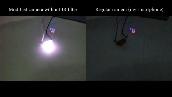 Что можно увидеть если у веб камеры удалить ИК фильтр