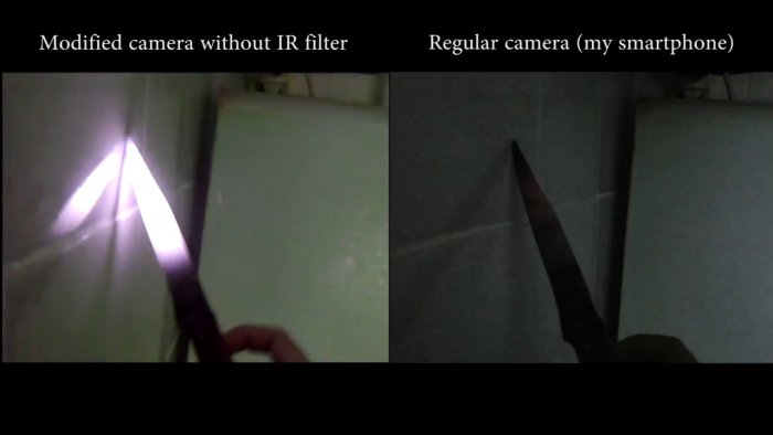 Что можно увидеть если у веб камеры удалить ИК фильтр