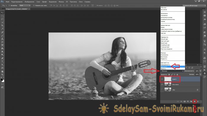 Как из черно-белого фото сделать цветное в программе Photoshop