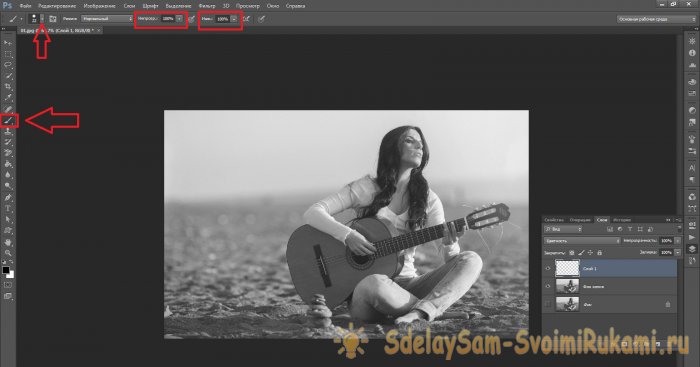 Как из черно-белого фото сделать цветное в программе Photoshop
