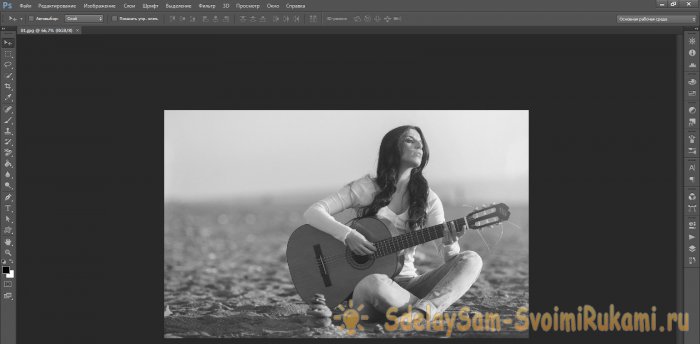 Как из черно-белого фото сделать цветное в программе Photoshop