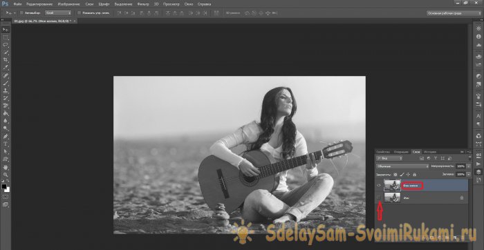 Как из черно-белого фото сделать цветное в программе Photoshop