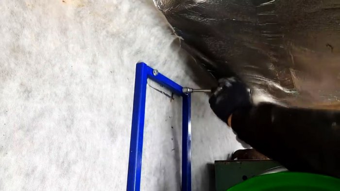 Катушка для шланга из диска и ступицы автомобиля