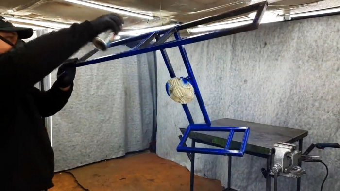 Катушка для шланга из диска и ступицы автомобиля