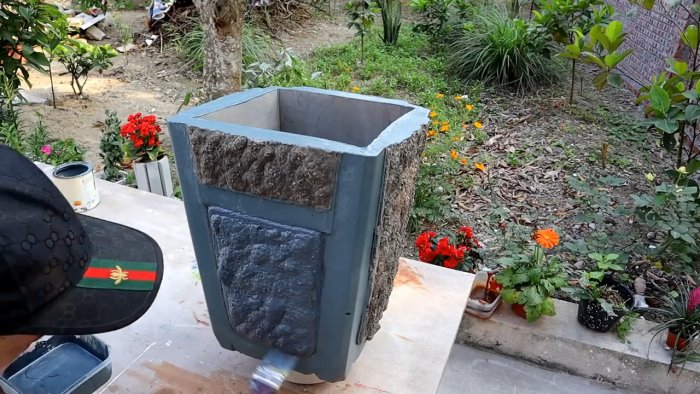 Садовый вазон своими руками просто дешево и сердито