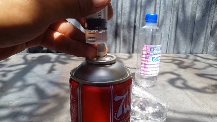 Как закачать жидкость в баллончик без всякой доработки