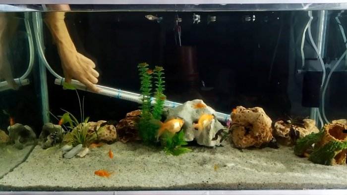 Как сделать завесу из воздушных пузырьков для своего аквариума