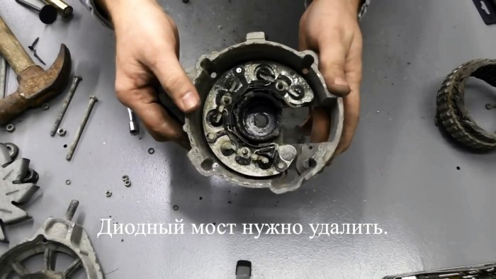 Как сделать мощный мотор из автомобильного генератора