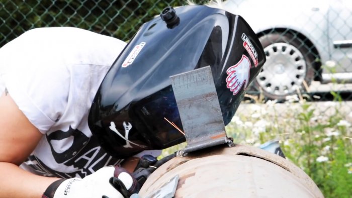 Как сделать проточный водонагреватель из газового баллона