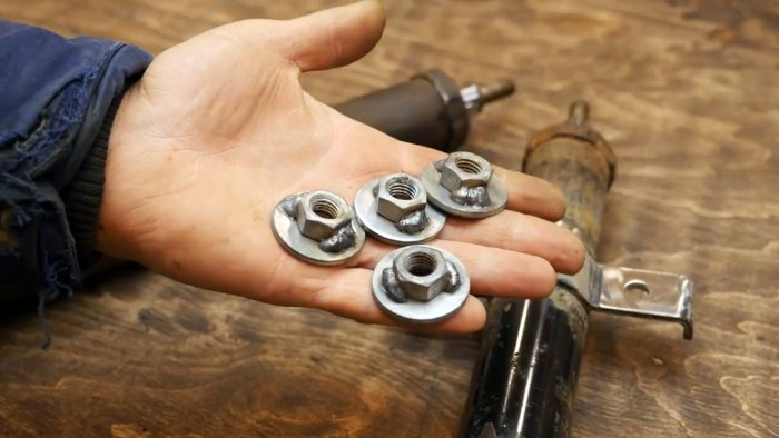 Как сделать тиски из старых амортизаторов