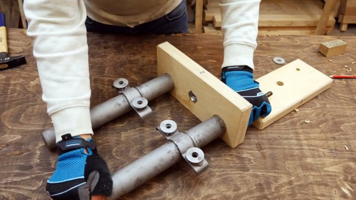 Как сделать тиски из старых амортизаторов