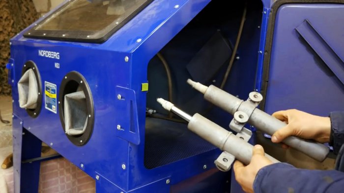 Как сделать тиски из старых амортизаторов