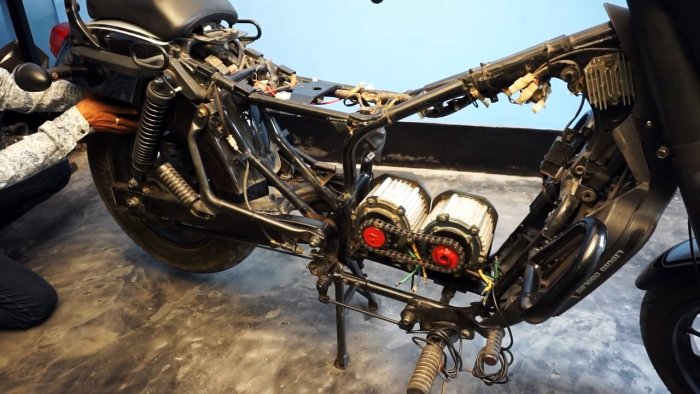 Как переоборудовать мотоцикл в электробайк развивающий скорость 80 кмч