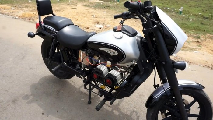 Как переоборудовать мотоцикл в электробайк развивающий скорость 80 кмч